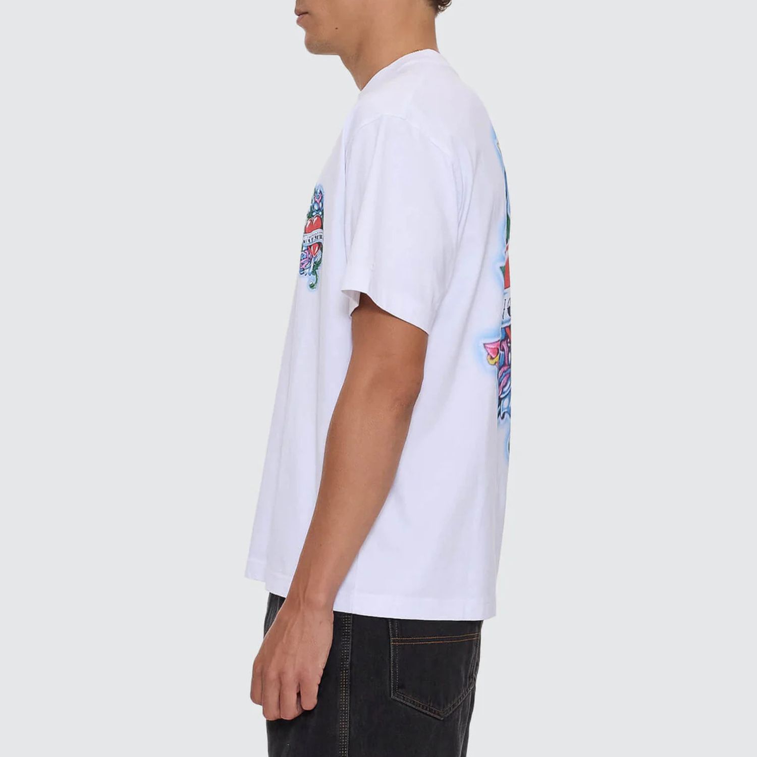 WORSHIP MENS NO RAGRETS REG S/S TEE - WHITE