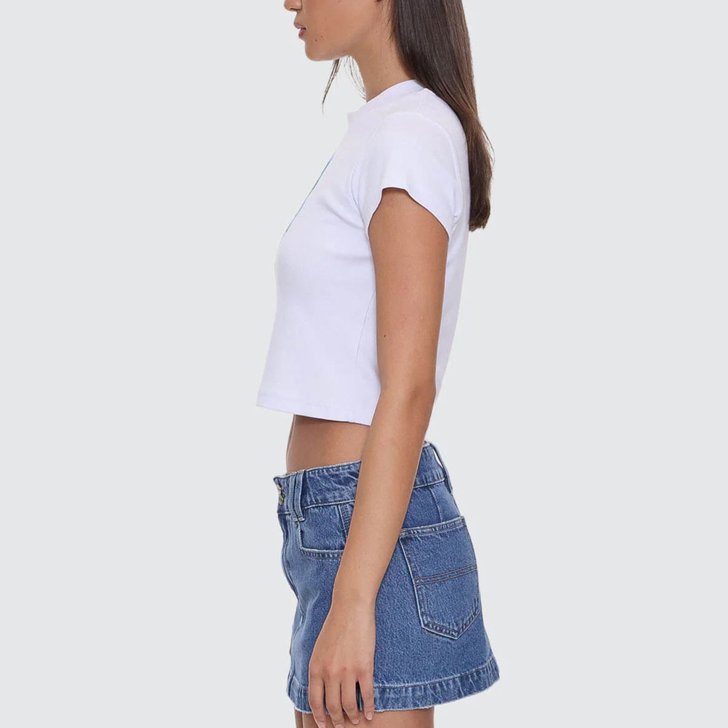 WORSHIP WOMENS NO RAGRETS TEENY TEE - WHITE