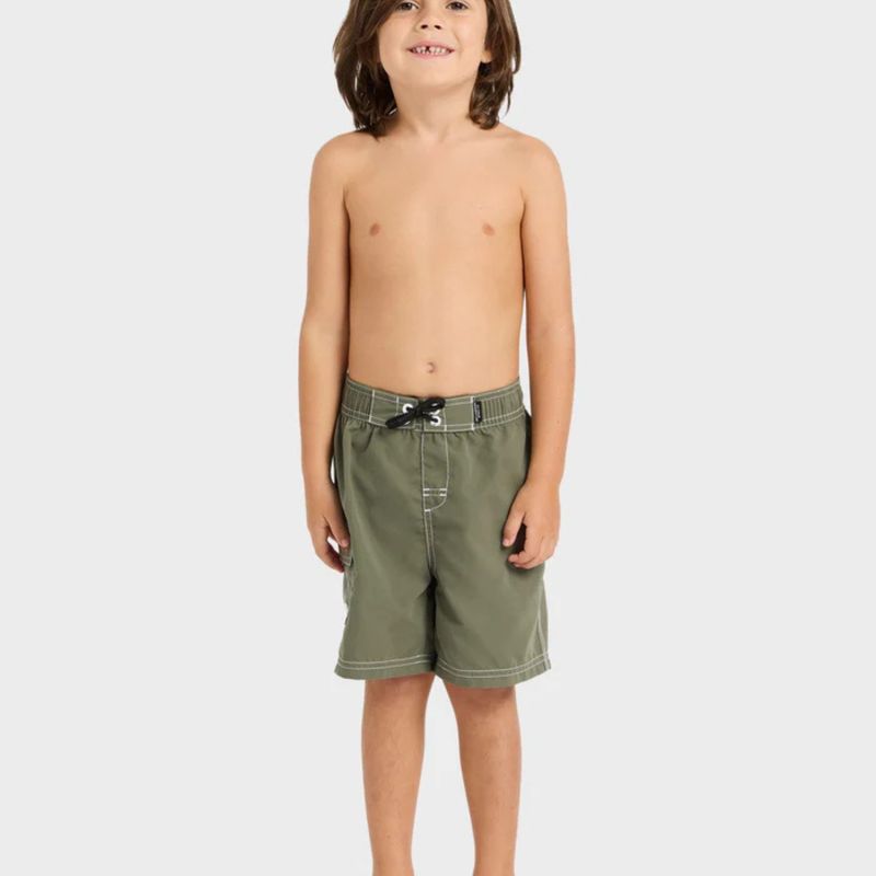 BILLABONG TODDLER BOYS THROW ON BOARDSHORT - CYPRESS GREEN