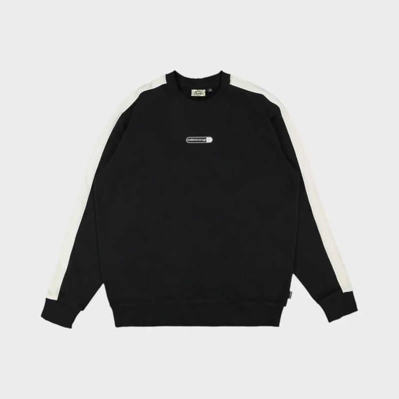 BILLABONG MENS SPEC BIO PILL KNIT CREW - BLACK