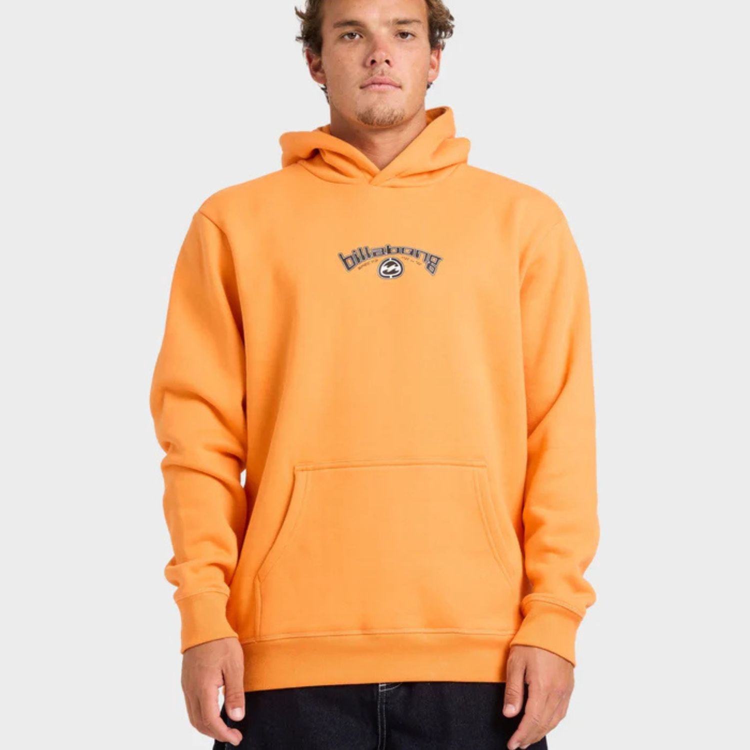 BILLABONG MENS SPEC BIO ARCH POP HOOD - DUSTY ORANGE