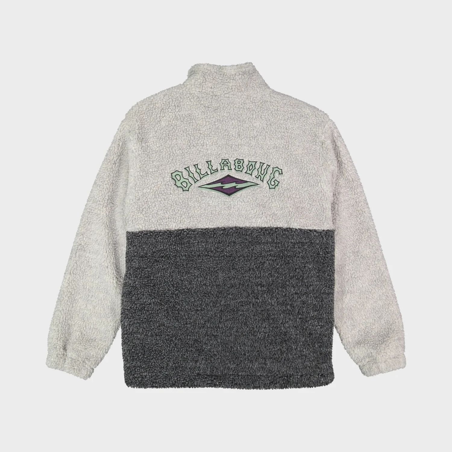 BILLABONG TEEN BOYS TOMBSTONE ZIP THRU FLEECE - OATMEAL HEATHER