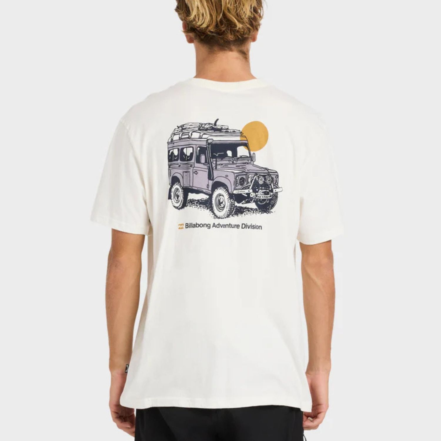 BILLABONG MENS MAKE TRACKS SS TEE - OFF WHITE