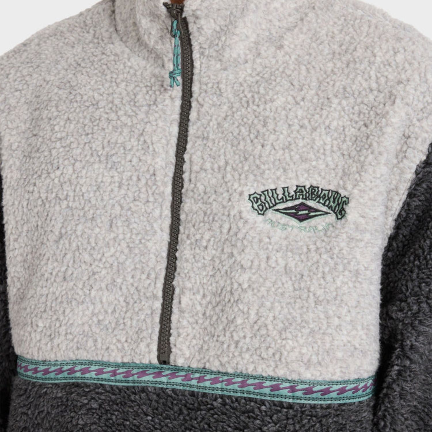 BILLABONG MENS TOMBSTONE PULLOVER FLEECE - OATMEAL HEATHER