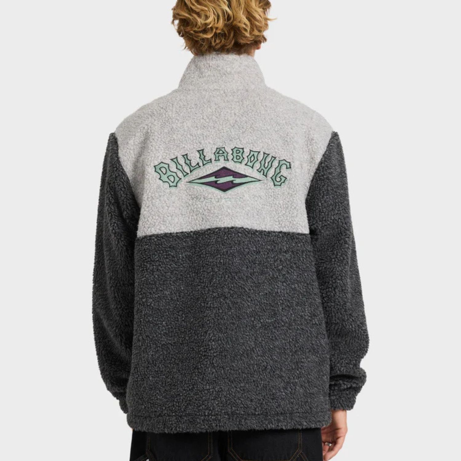 BILLABONG MENS TOMBSTONE PULLOVER FLEECE - OATMEAL HEATHER