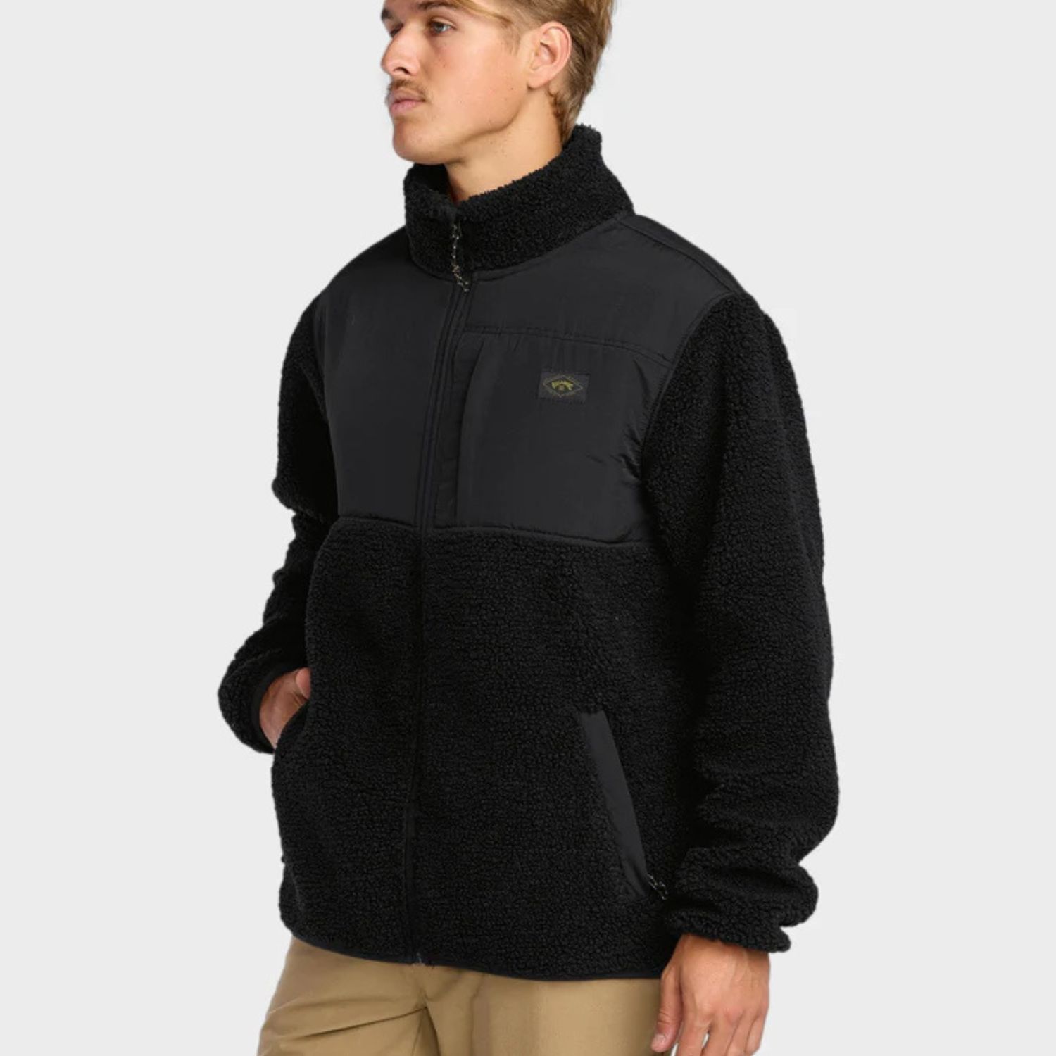 BILLABONG MENS BOUNDARY SUMMIT ZIP THRU - BLACK