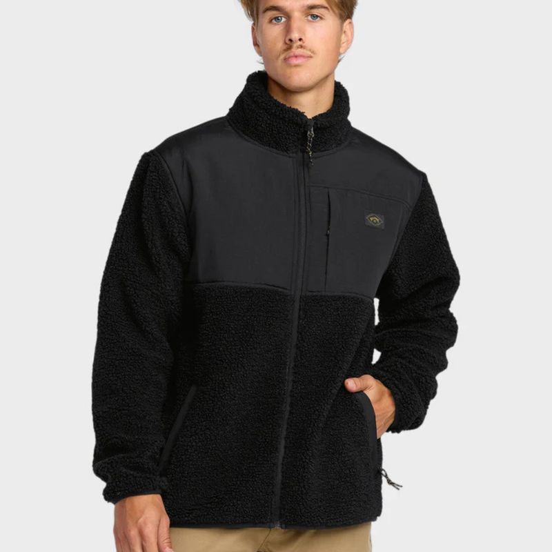 BILLABONG MENS BOUNDARY SUMMIT ZIP THRU - BLACK