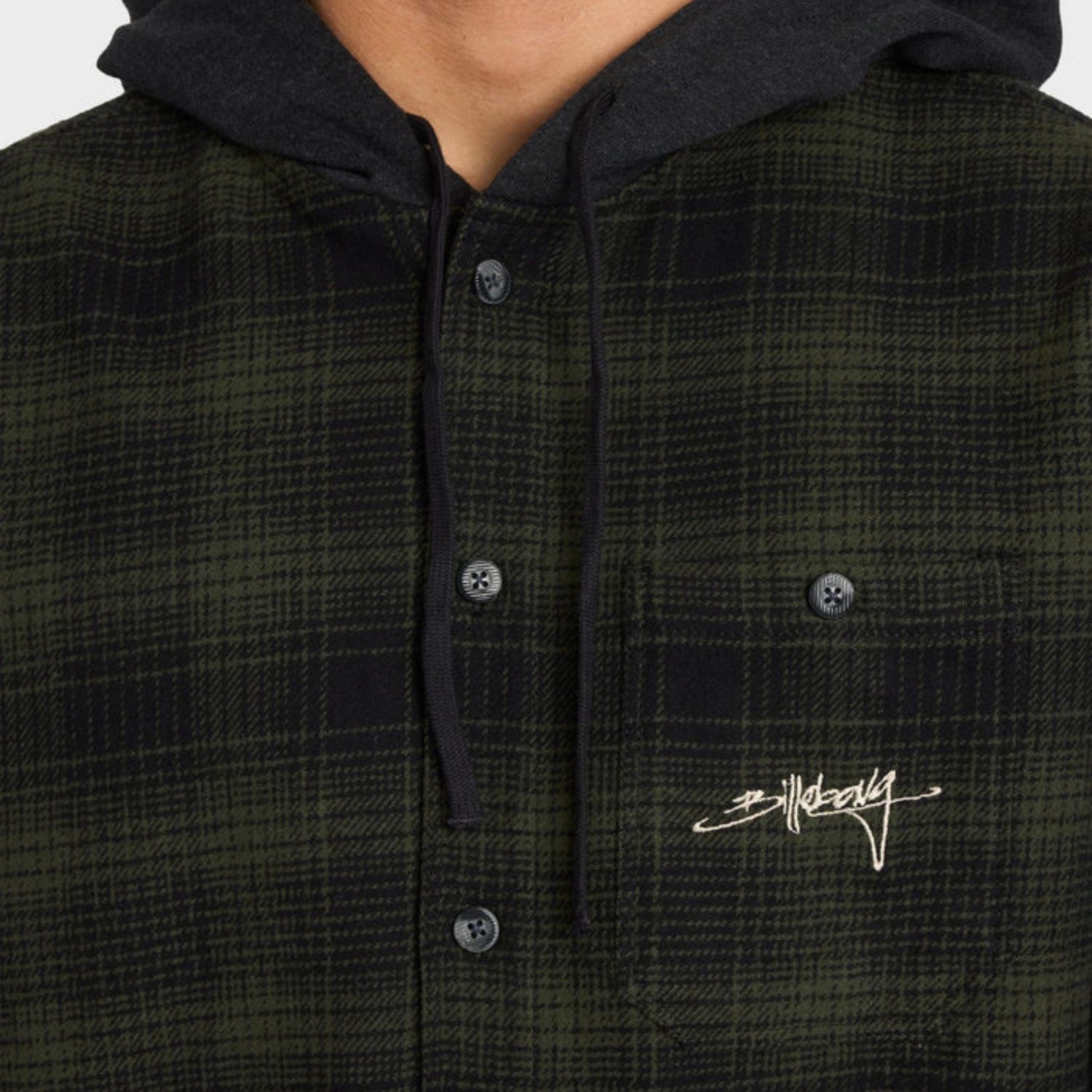 BILLABONG MENS BAJA SUR FLANNEL - BLACK