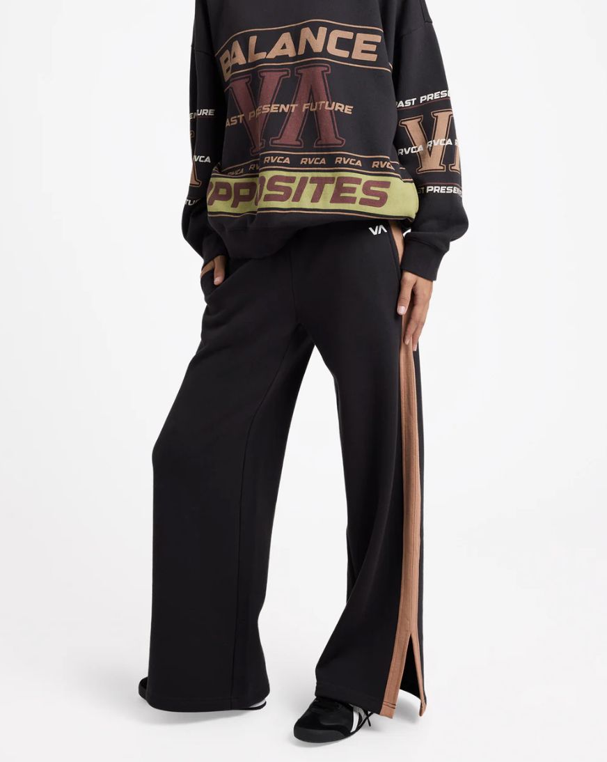 RVCA WOMENS BENCHWARMER PANT - WASHED BLACK