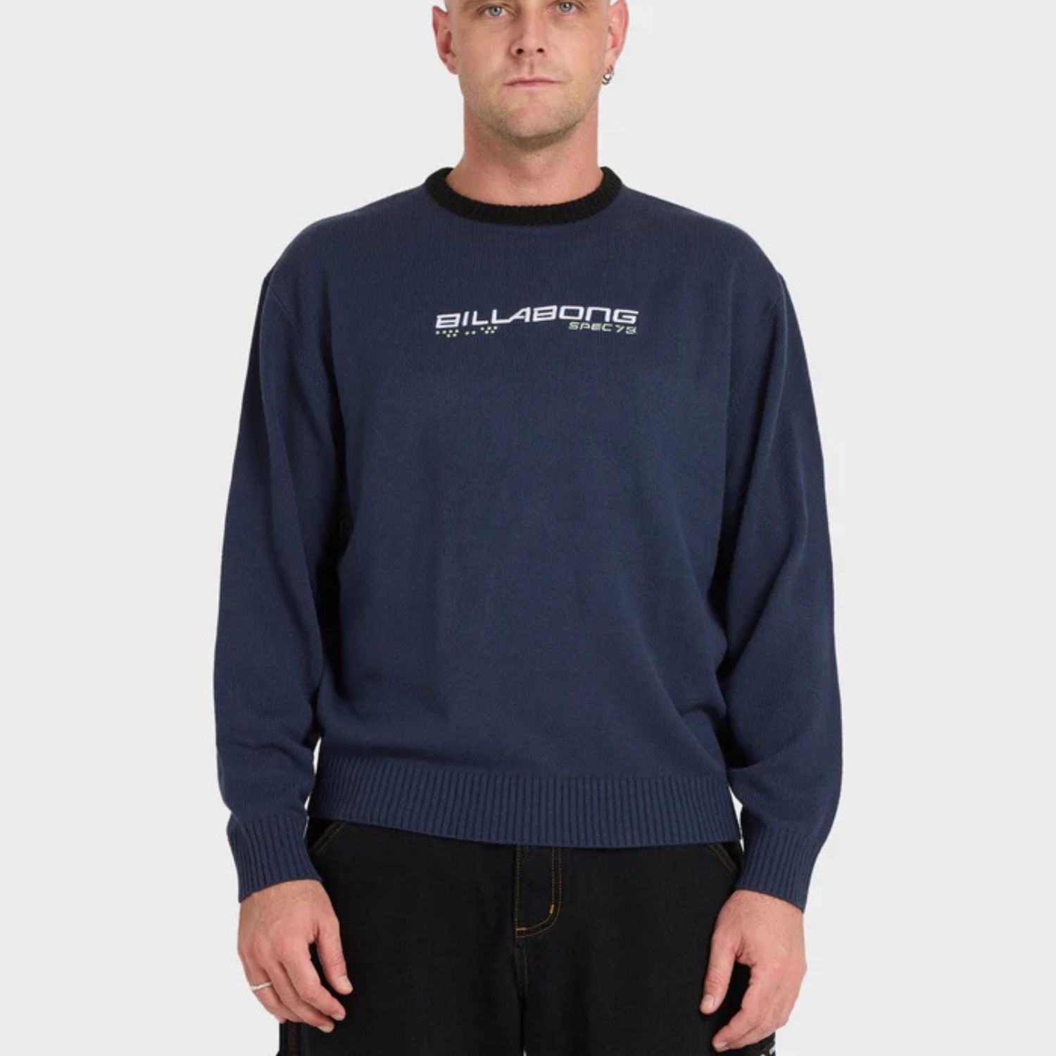 BILLABONG MENS SPEC 73 KNIT SWEATER - DUSTY NAVY