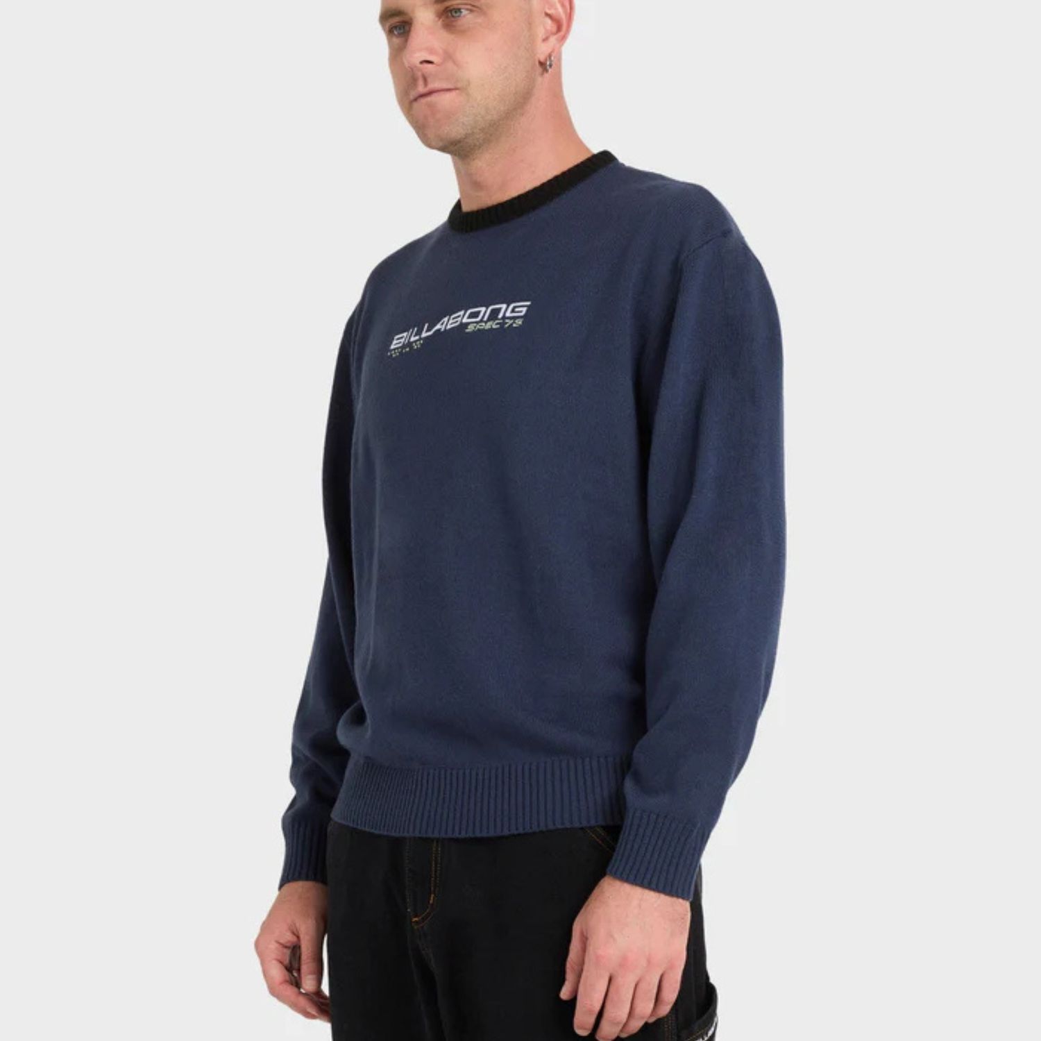 BILLABONG MENS SPEC 73 KNIT SWEATER - DUSTY NAVY