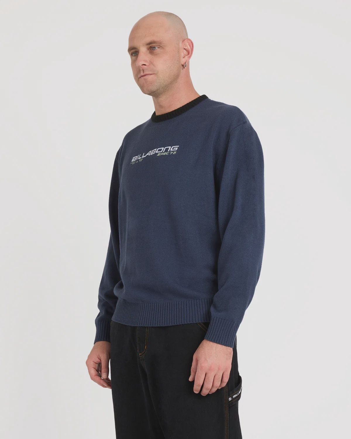 BILLABONG MENS SPEC 73 KNIT SWEATER - DUSTY NAVY