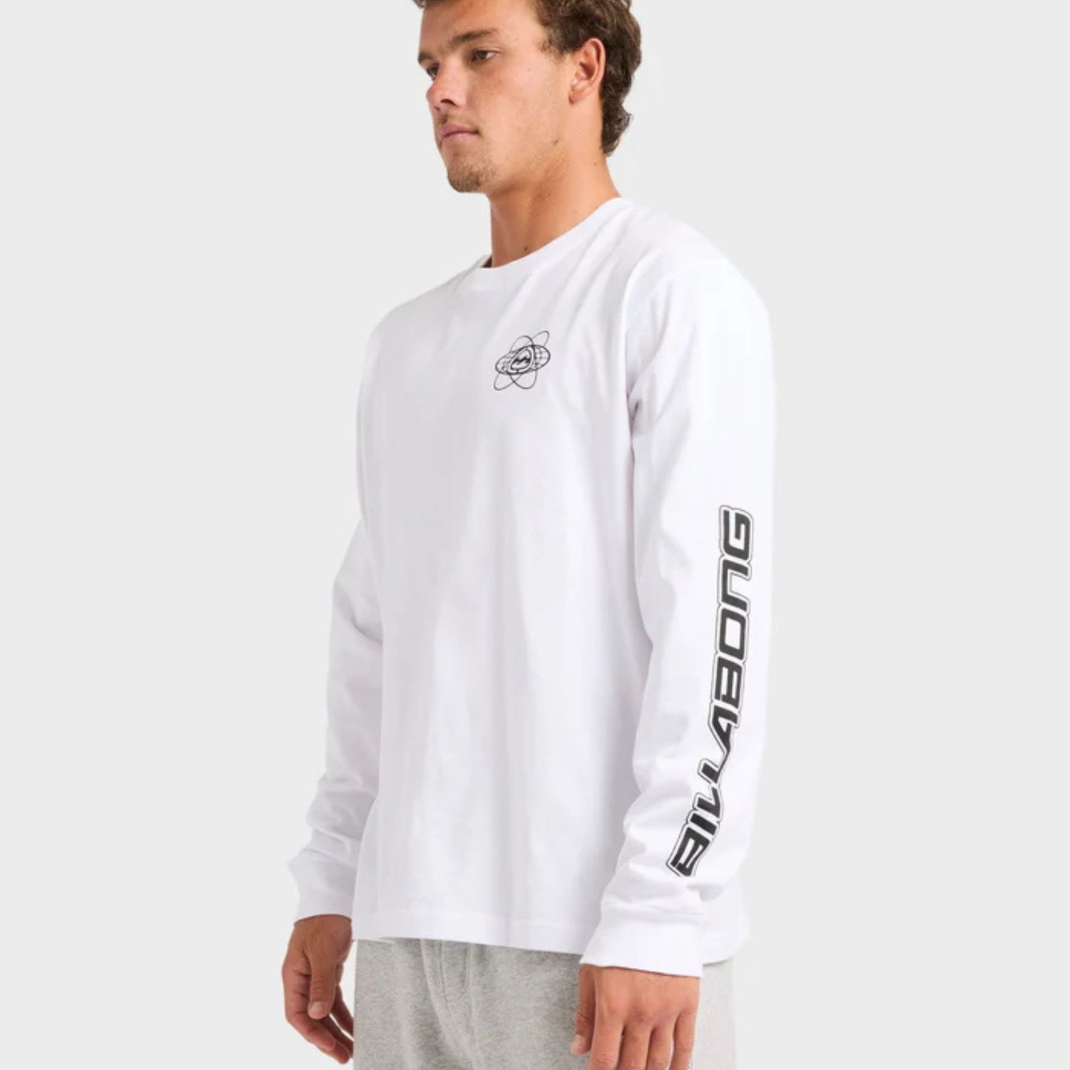 BILLABONG MENS SPEC 73 LS TEE - WHITE