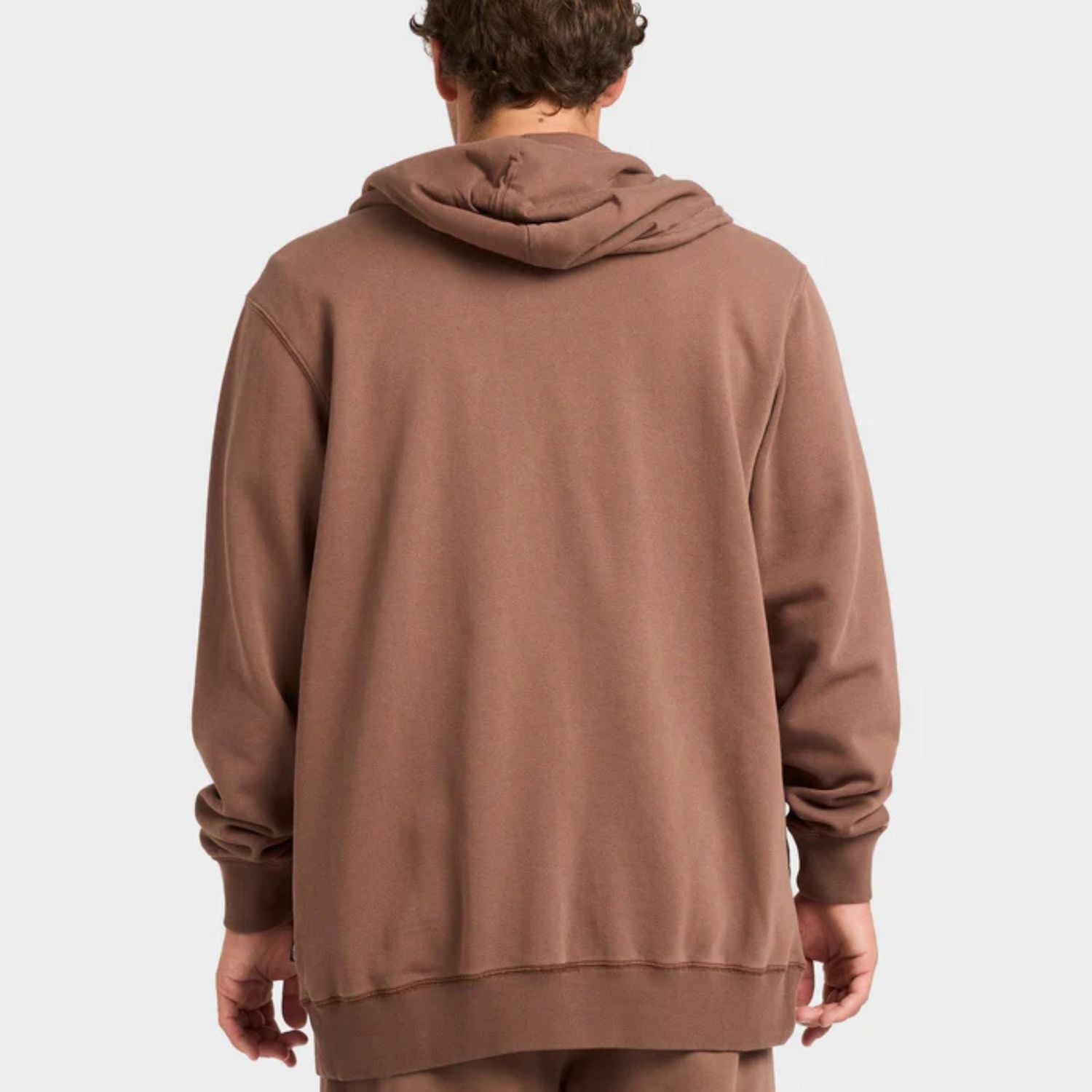 BILLABONG MENS PREMIUM WAVE WASH ZIP THRU HOOD - MOCHA