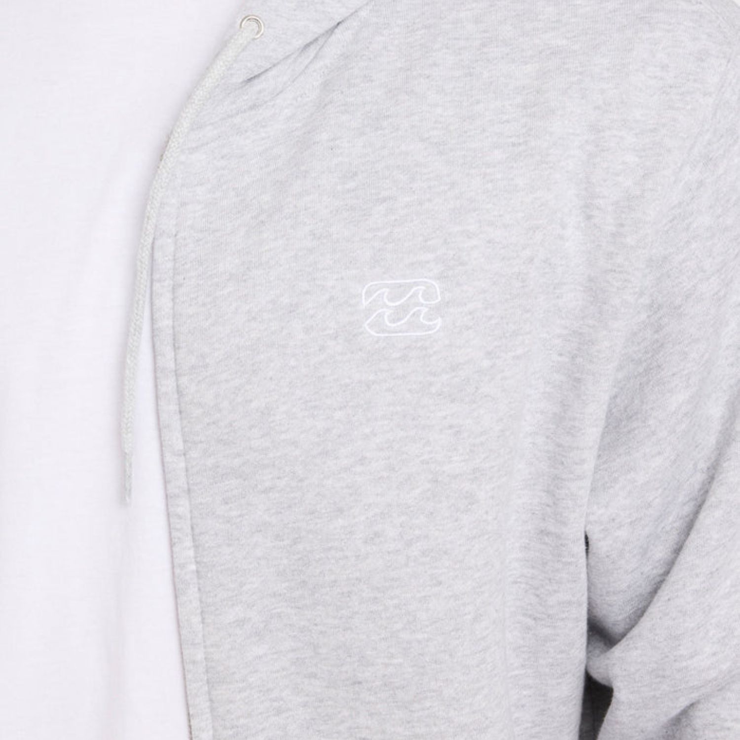 BILLABONG MENS PREMIUM WAVE WASH ZIP THRU HOOD - LIGHT GREY HEATHER