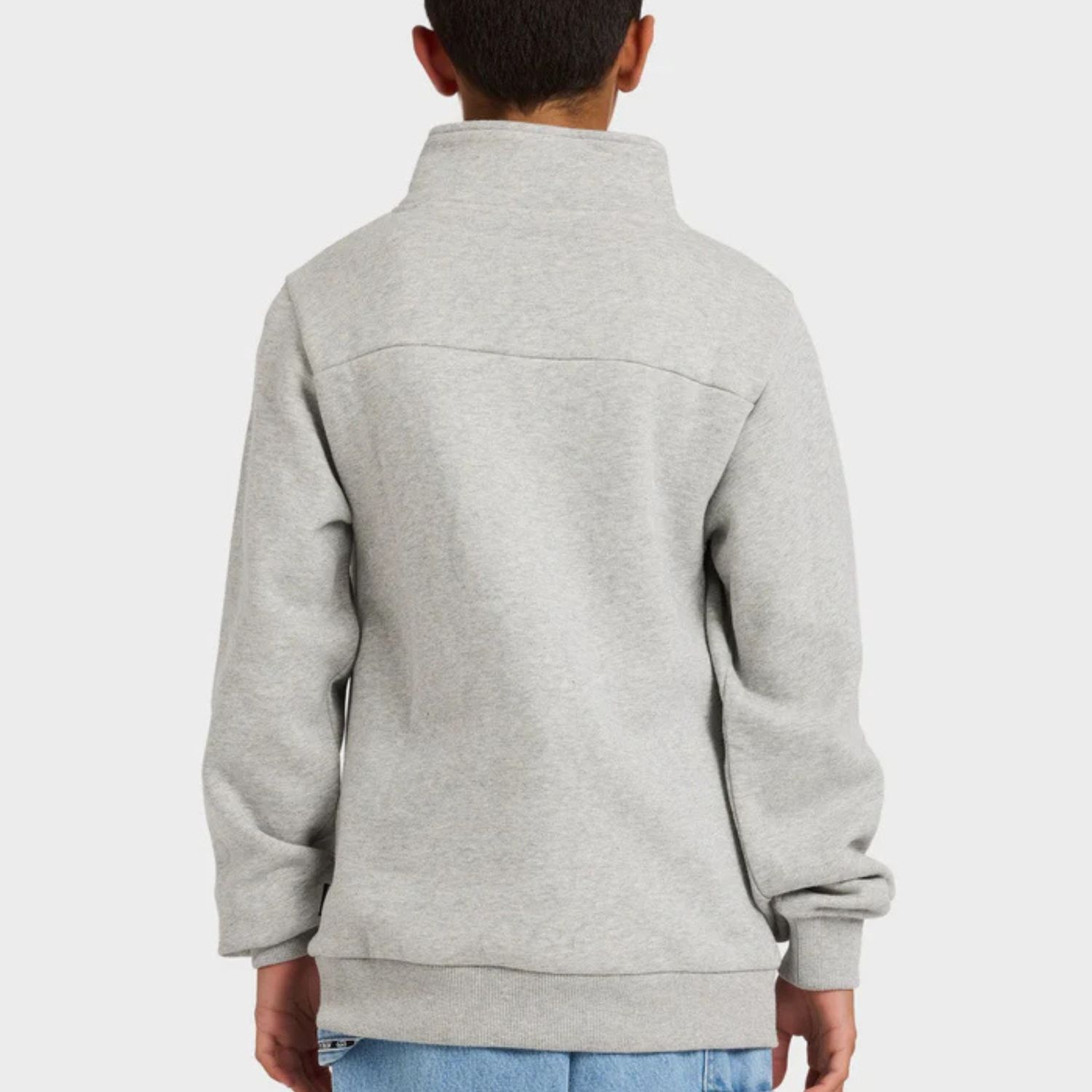 BILLABONG TEEN BOYS SPEC 1/4 ZIP FLEECE - LIGHT GREY HEATHER