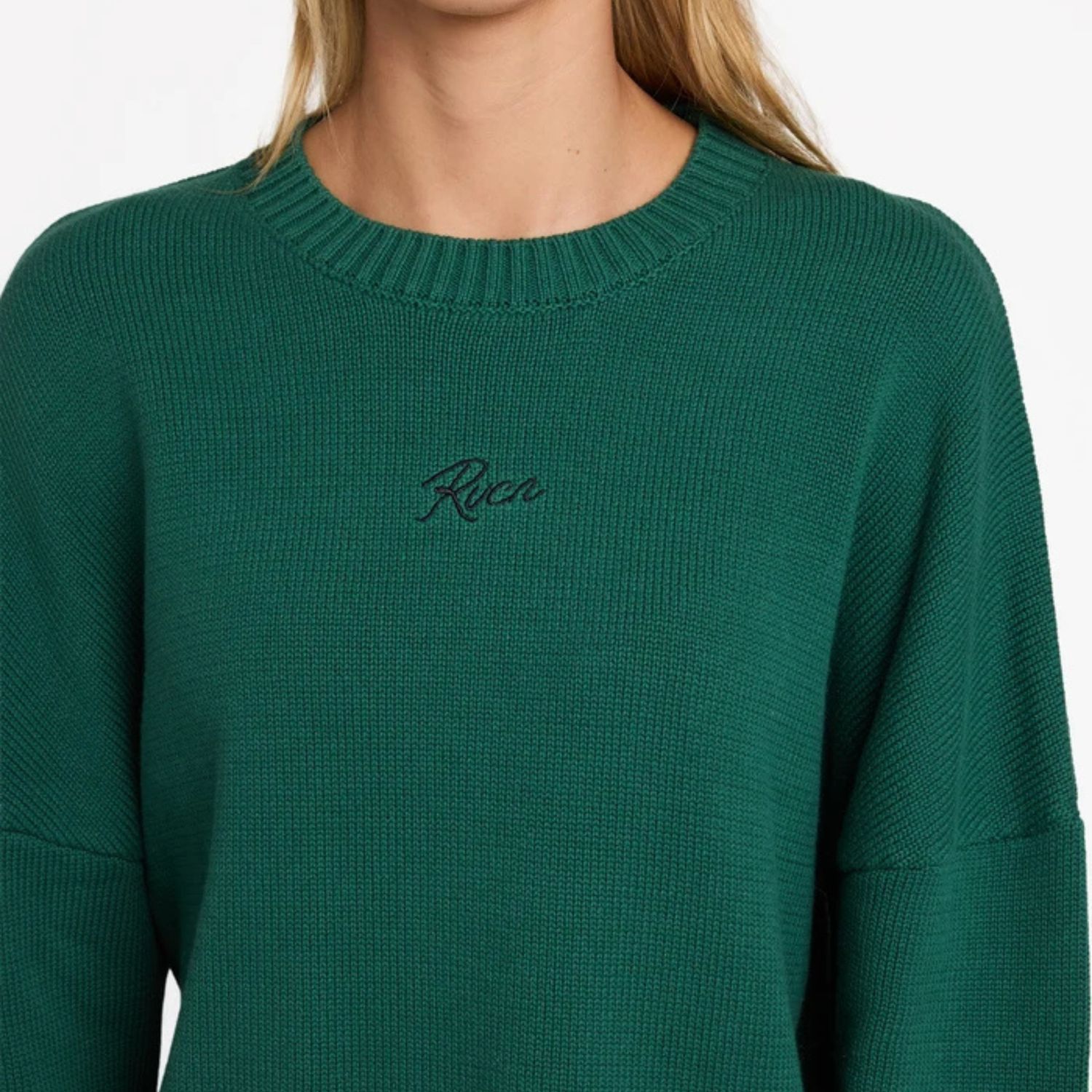RVCA WOMENS IVY KNIT SWEATER - OLIVE