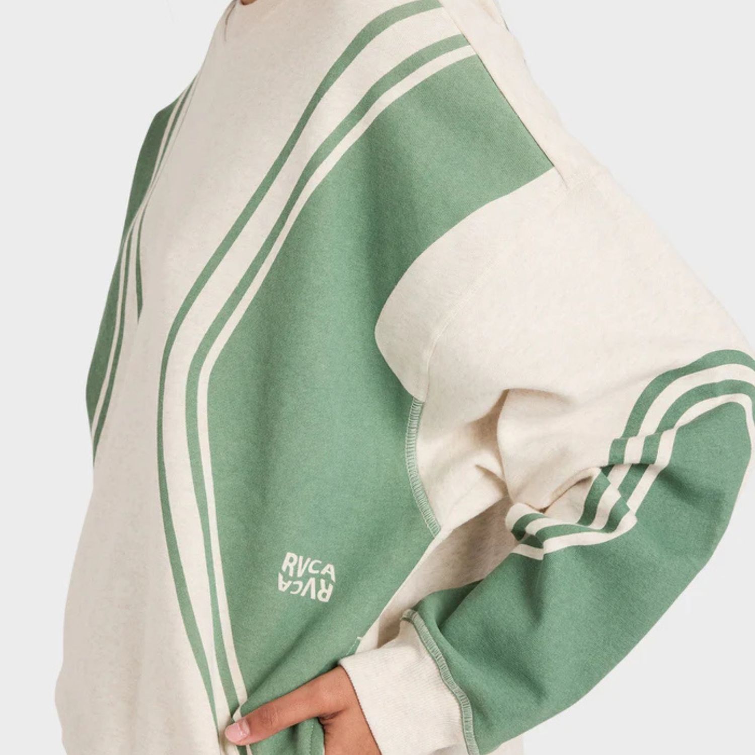 RVCA WOMENS LUCK OFF PULLOVER - VINTAGE WHITE