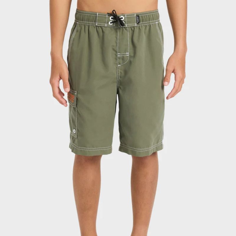 BILLABONG TEEN BOYS THROW ON BOARDSHORT - CYPRESS GREEN