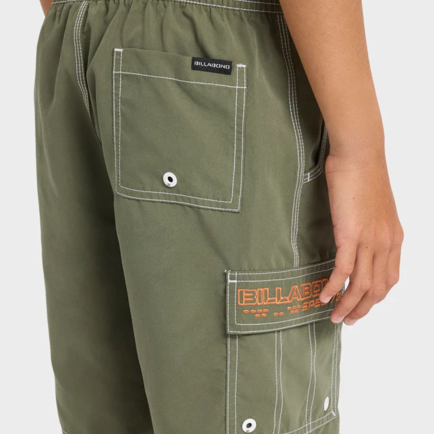 BILLABONG TEEN BOYS THROW ON BOARDSHORT - CYPRESS GREEN