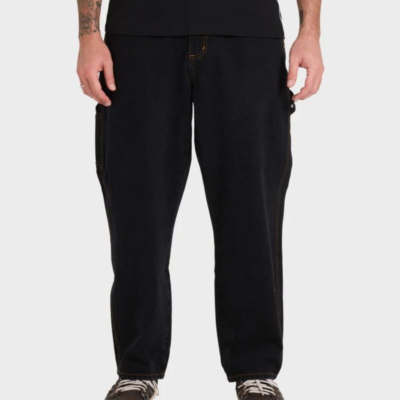 BILLABONG MENS SMOKO DENIM PANT - WASHED BLACK