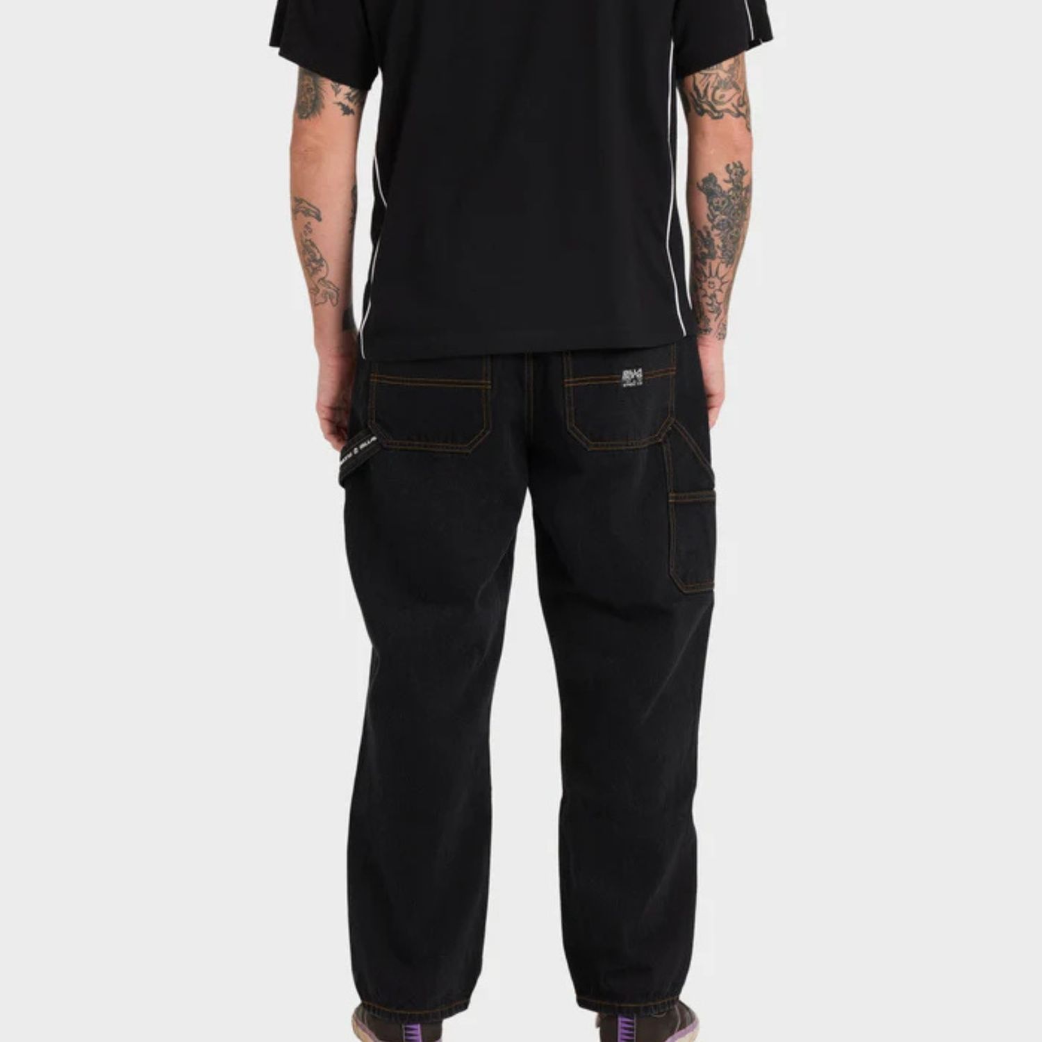 BILLABONG MENS SMOKO DENIM PANT - WASHED BLACK