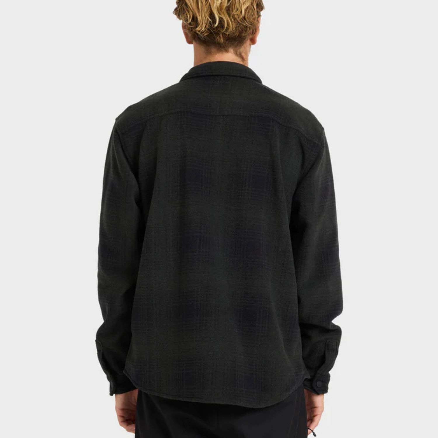 BILLABONG MENS FURNACE LS FLANNEL SHIRT - ASH BLACK