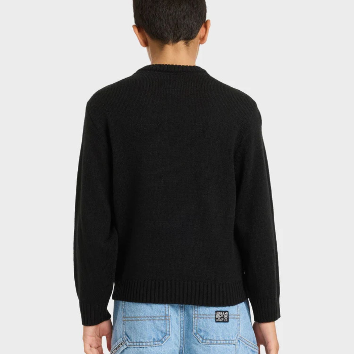 BILLABONG TEEN BOYS FILTHY KNIT SWEATER - BLACK