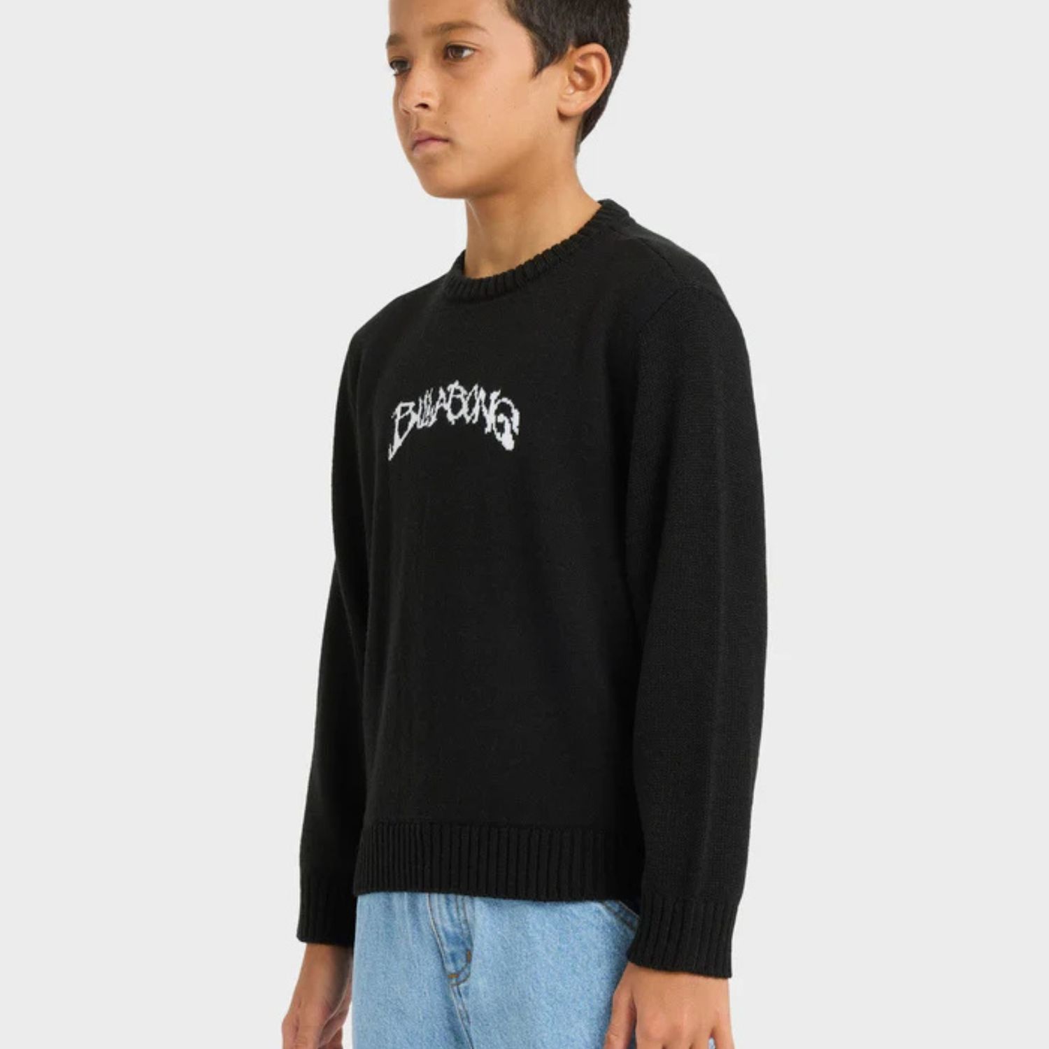 BILLABONG TEEN BOYS FILTHY KNIT SWEATER - BLACK