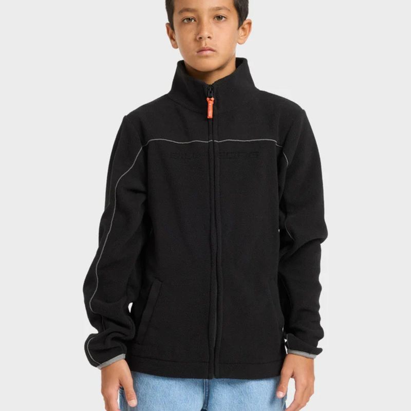BILLABONG TEEN BOYS SPEC POLAR ZIP THRU - BLACK
