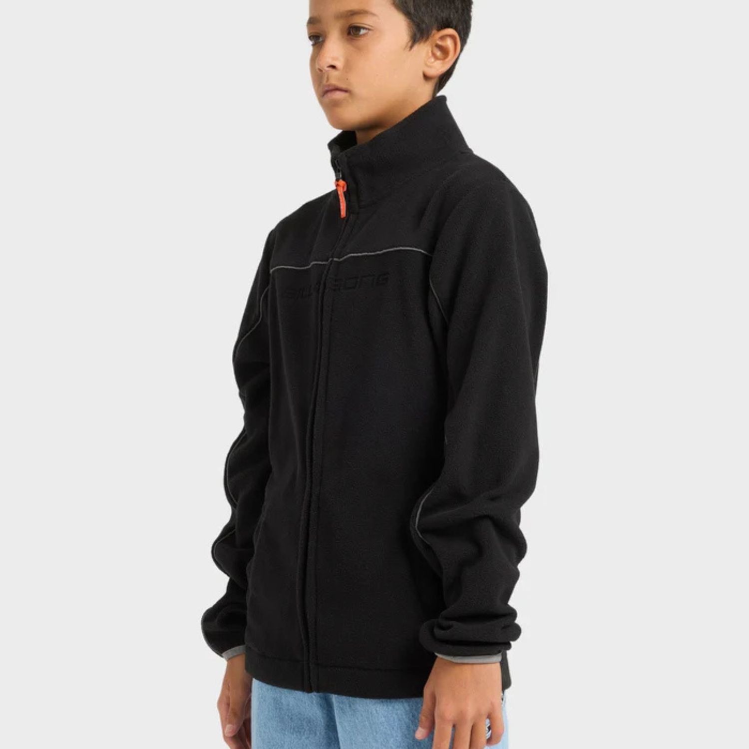 BILLABONG TEEN BOYS SPEC POLAR ZIP THRU - BLACK