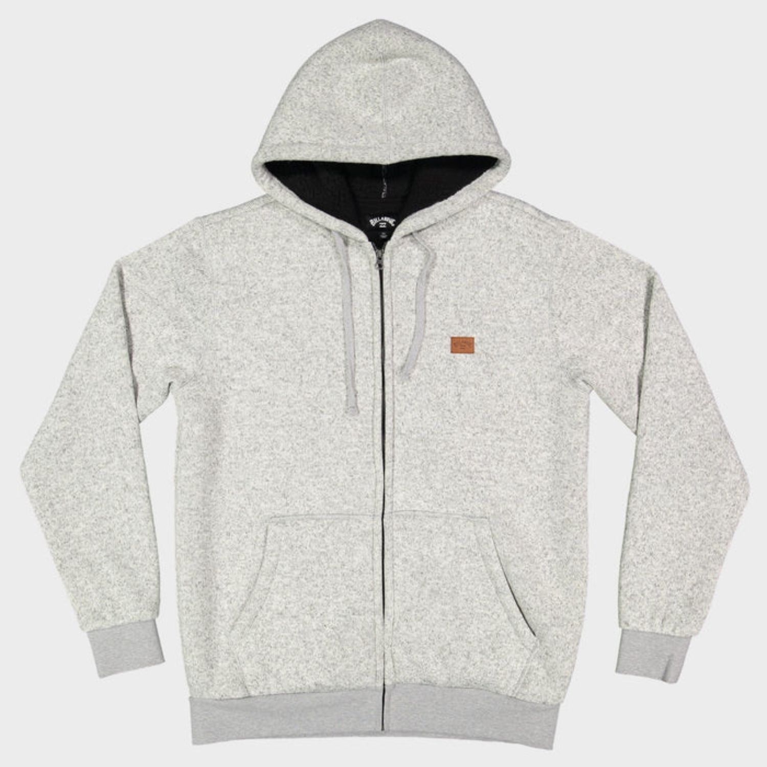 BILLABONG MENS REVOLT ZIP THRU HOOD - LIGTH GREY HEATHER