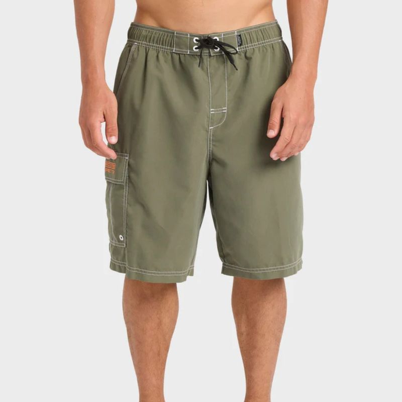 BILLABONG MENS THROW ON BOARDSHORT - CYPRESS GREEN