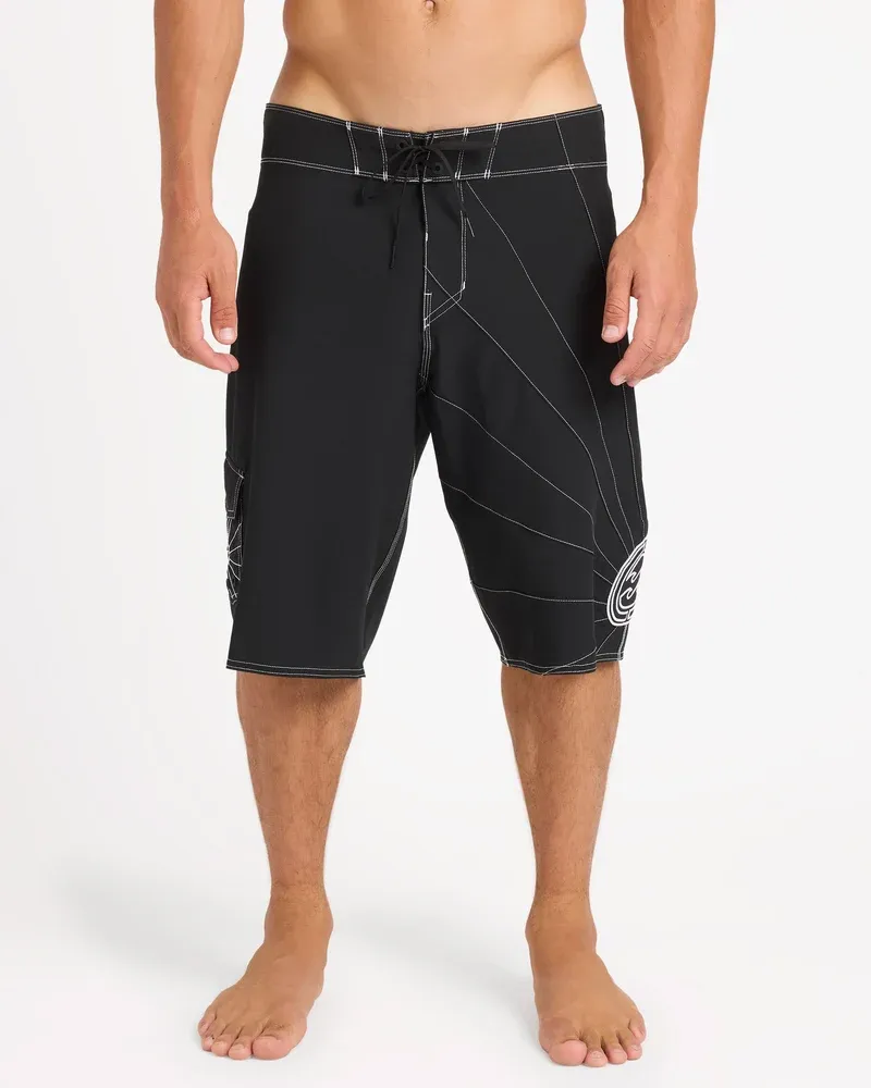 BILLABONG MENS A.I. RISING SUN PRO FITTED BOARDSHORT - BLACK