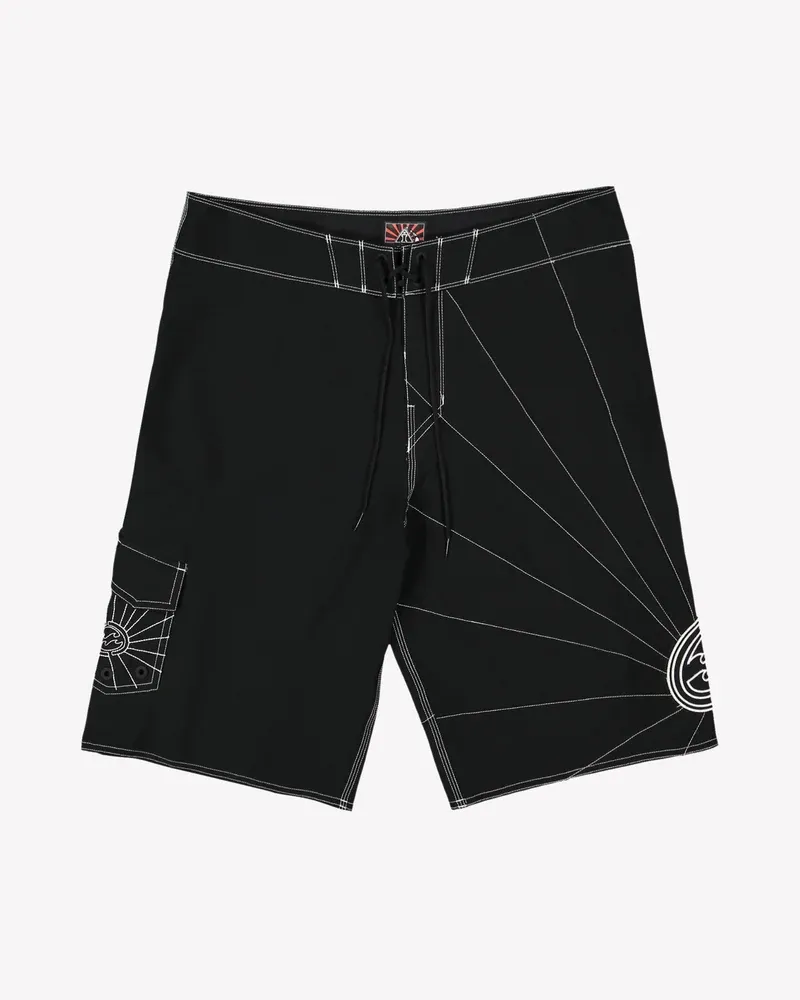 BILLABONG MENS A.I. RISING SUN PRO FITTED BOARDSHORT - BLACK
