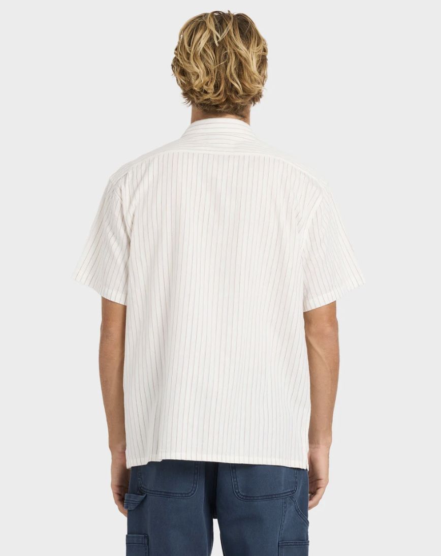 BILLABONG MENS BAD DOG SS SHIRT - OFF WHITE