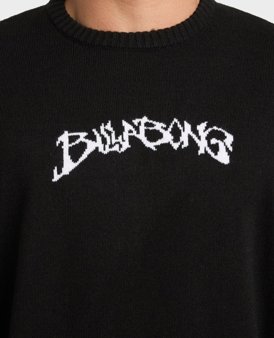 BILLABONG MENS FILTHY KNIT SWEATER - BLACK