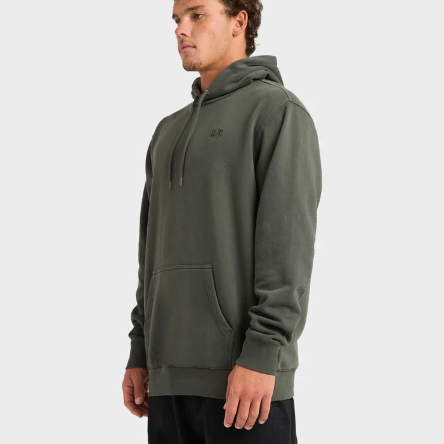 BILLABONG MENS PREMIUM WAVE WASH PULLOVER HOOD - DEEP FOREST