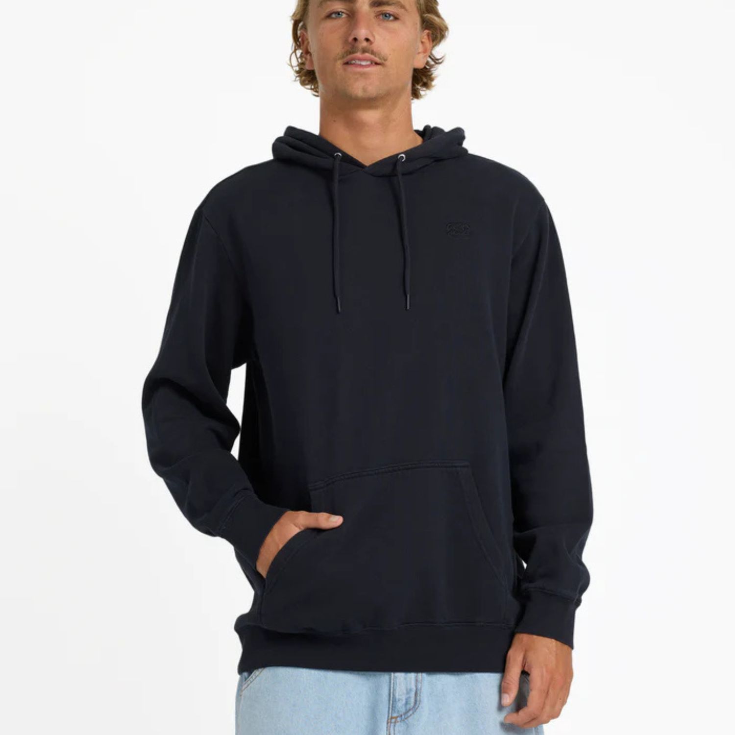 BILLABONG MENS PREMIUM WAVE WASH PULLOVER HOOD - BLACK