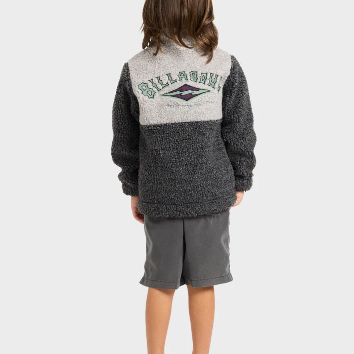 BILLABONG TODDLER BOYS TOMBSTONE ZIP THRU FLEECE - OATMEAL HEATHER