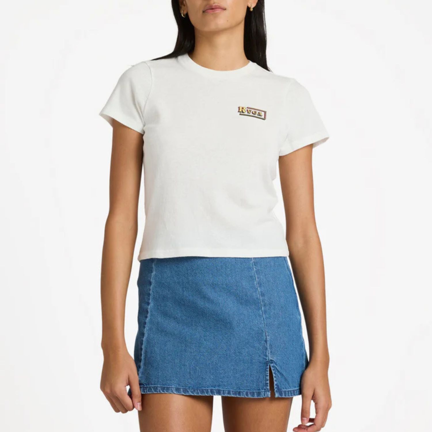 RVCA WOMENS HARLOW SKIRT - CRYSTAL BLUE