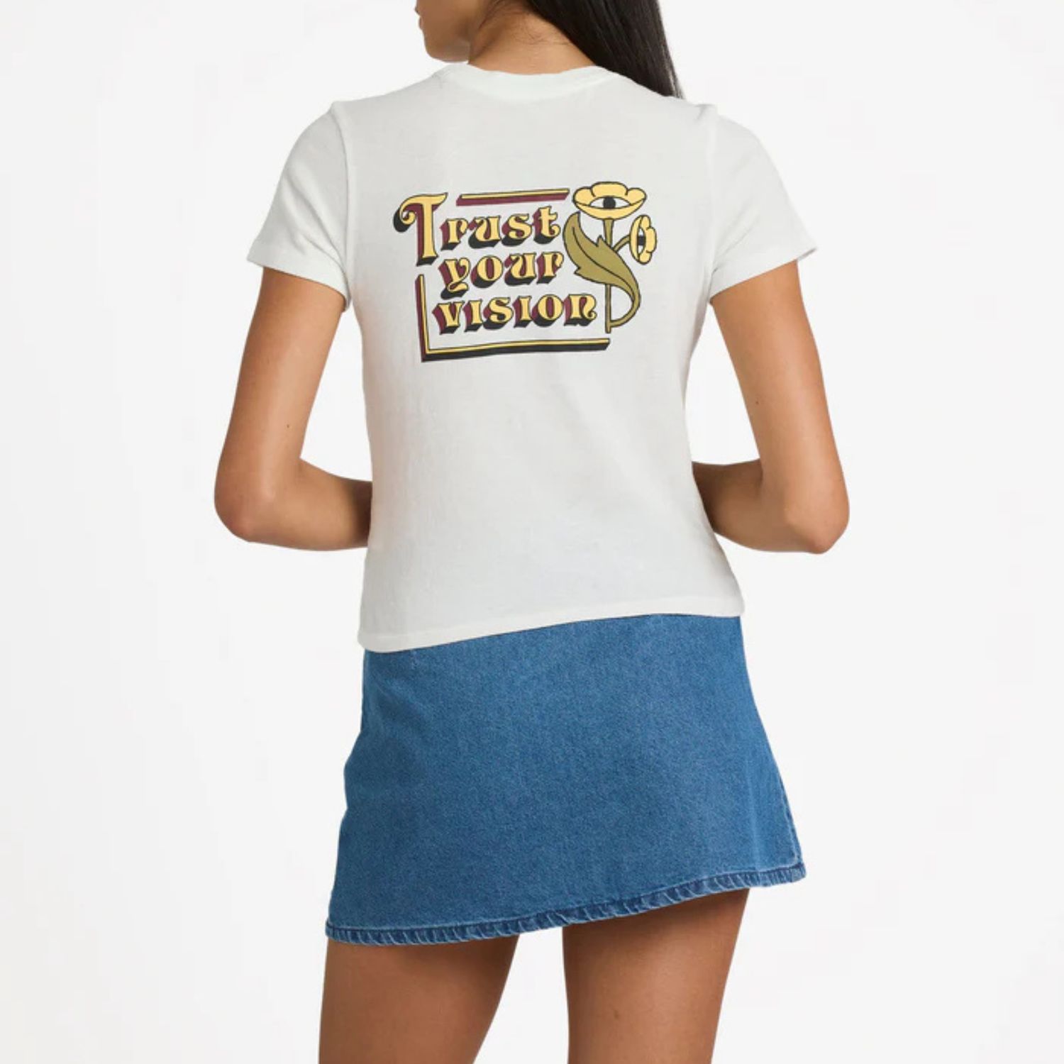 RVCA WOMENS HARLOW SKIRT - CRYSTAL BLUE