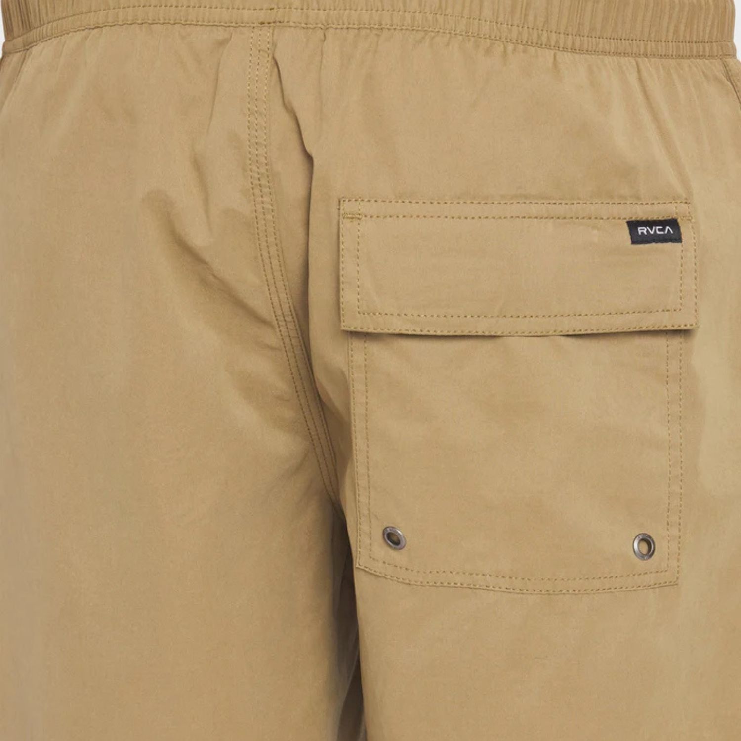 RVCA MENS OPPOSITES ELASTIC 2 17 SHORT - COYOTE