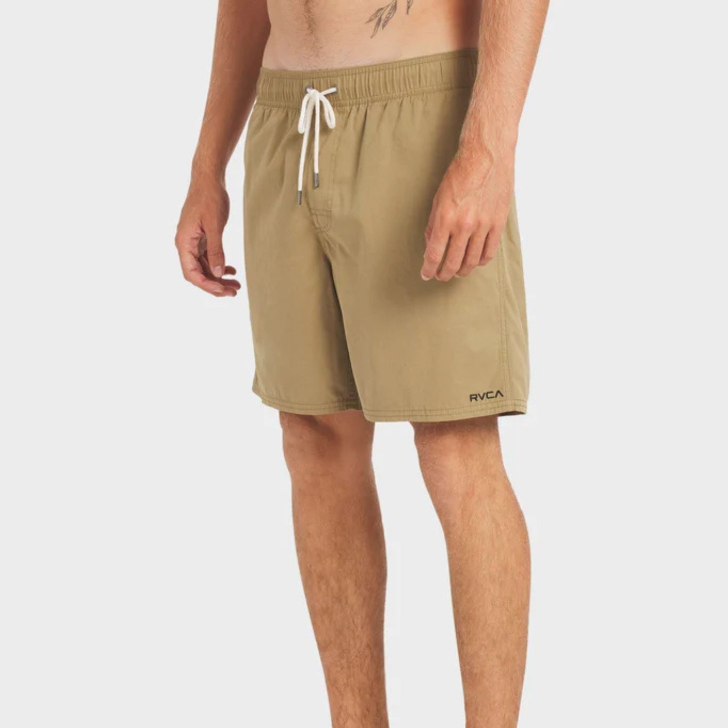 RVCA MENS OPPOSITES ELASTIC 2 17 SHORT - COYOTE