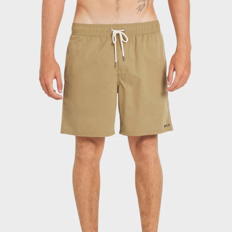 RVCA MENS OPPOSITES ELASTIC 2 17 SHORT - COYOTE