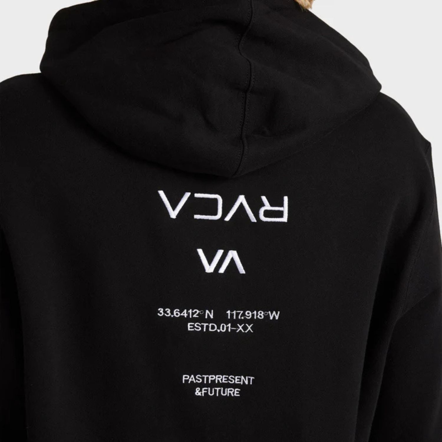 RVCA MENS RVCA CREDITS HOODIE- RVCA BLACK