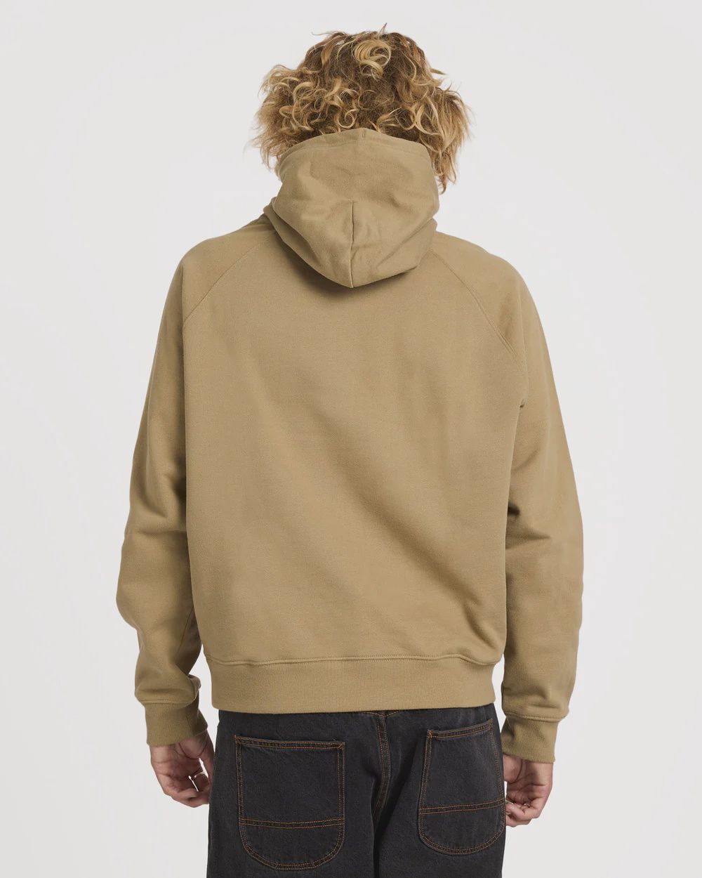 RVCA MENS DAYSHIFT HOODIE - COVERT GREEN