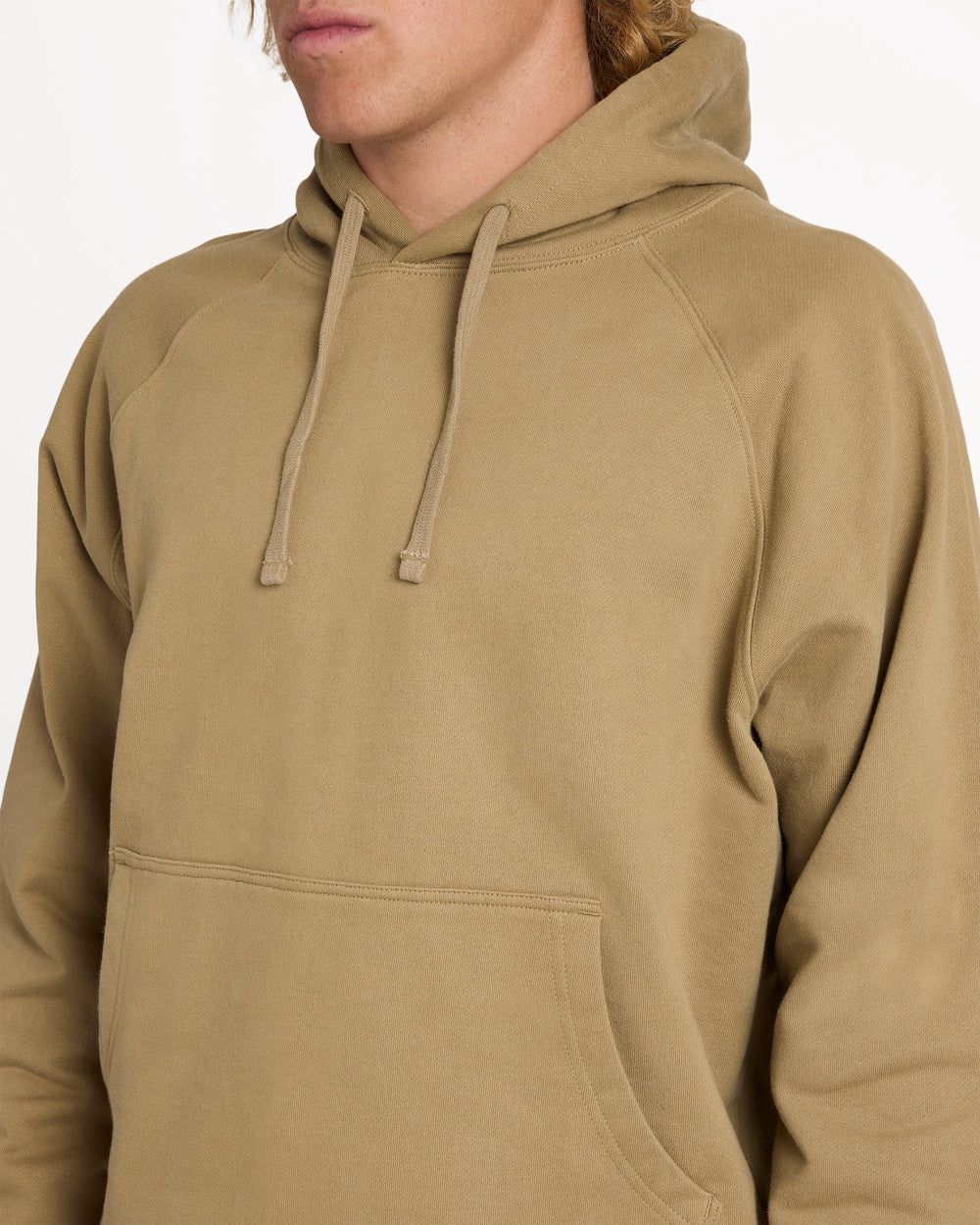 RVCA MENS DAYSHIFT HOODIE - COVERT GREEN