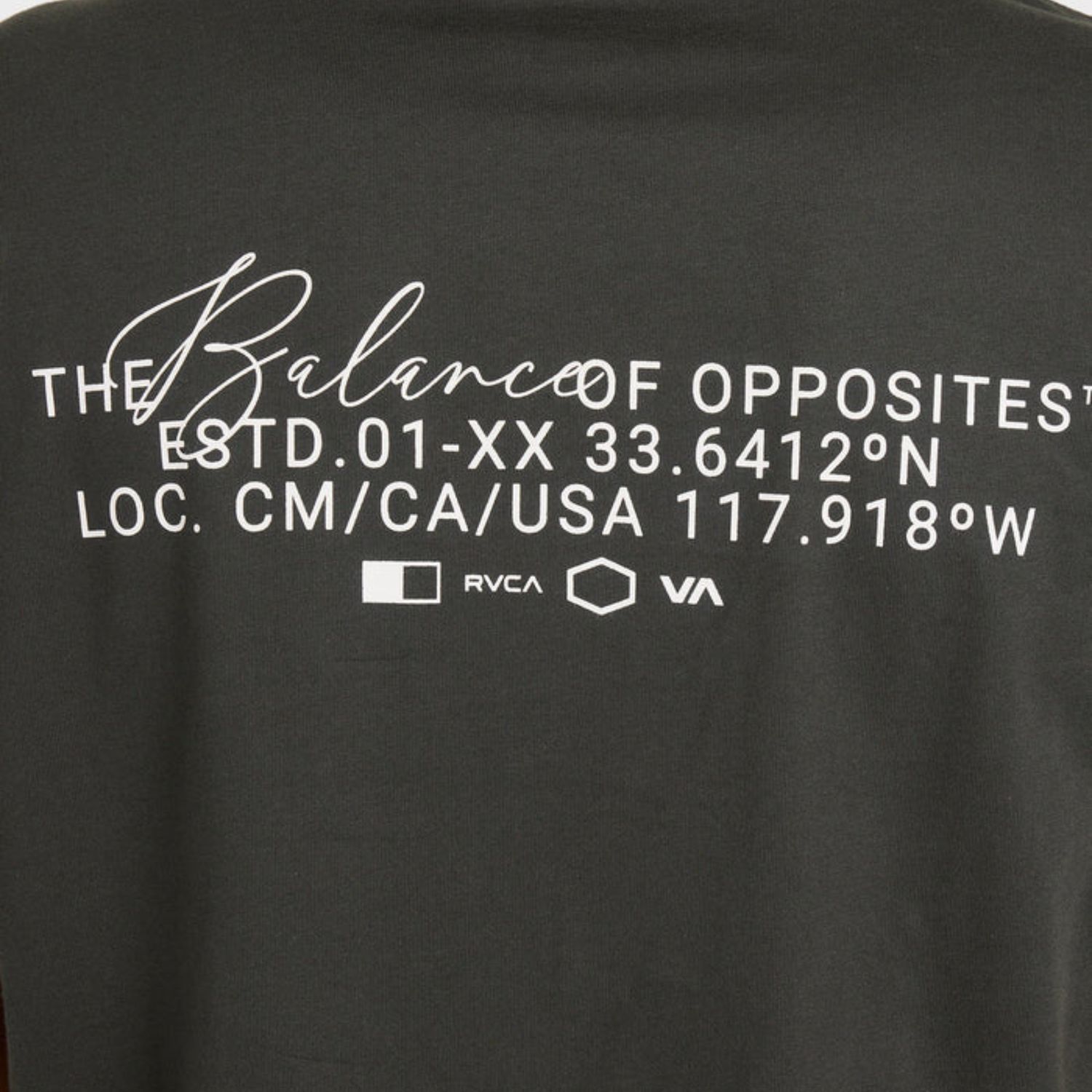 RVCA MENS RVCA OVER BRUSH SS TEE - PIRATE BLACK