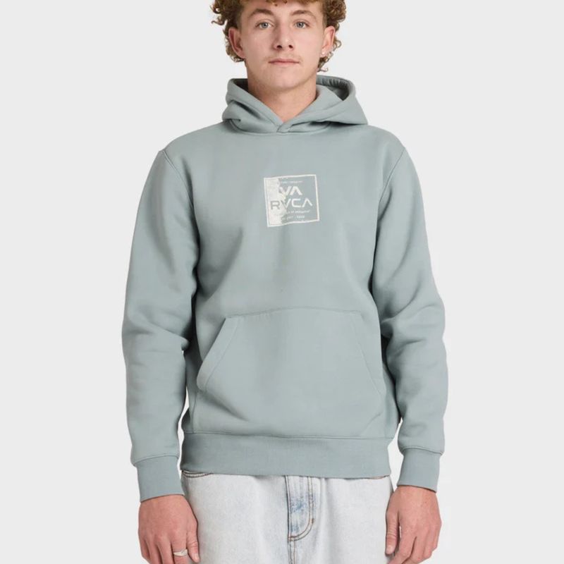 RVCA MENS VA TORN HOOD - LEAD